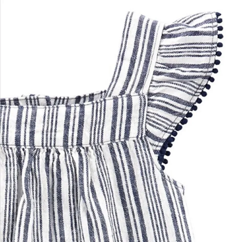 NEW! CARTER’S Kids Striped Linen-blend 2 piece Set